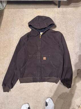 Vintage Carhartt J25 DKB Sandstone Duck Active Jacket Dark Brown